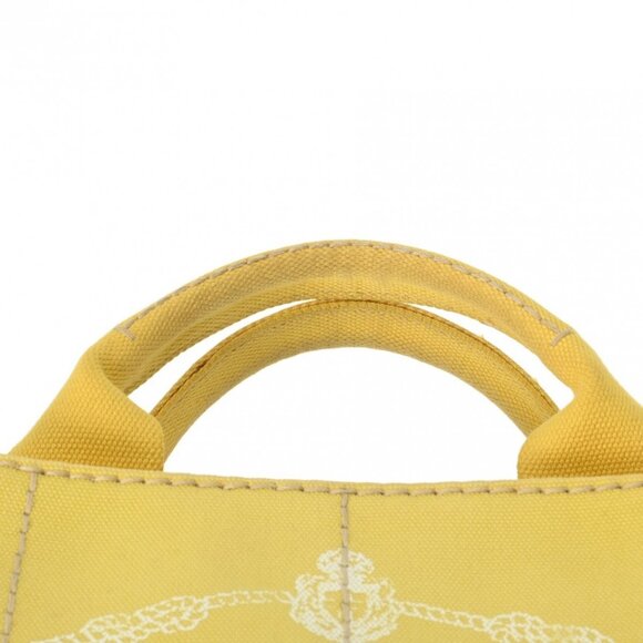 PRADA Canapa mini yellow BN2439 hand bag - Picture 5 of 12